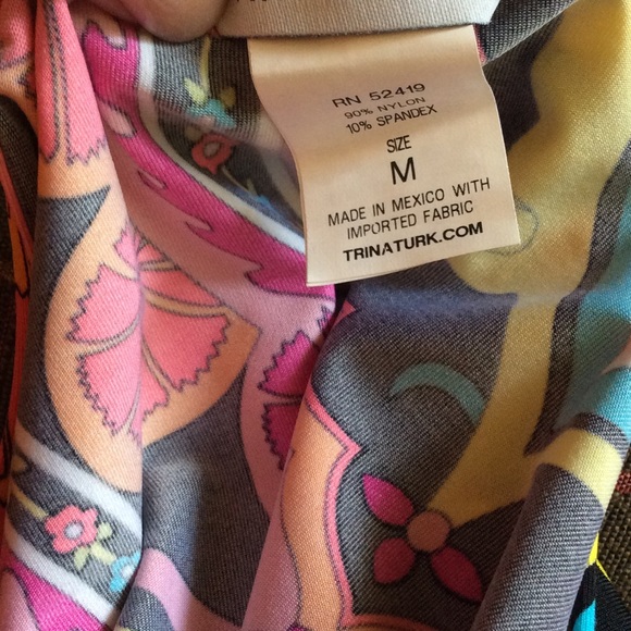 Trina Turk Marrakesh Dress Swim Tunic Size Medium - Picture 8 of 8